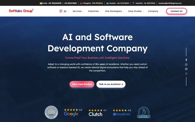 Softlabs Group website