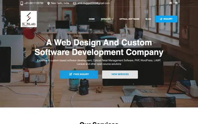 Softlab Systems website