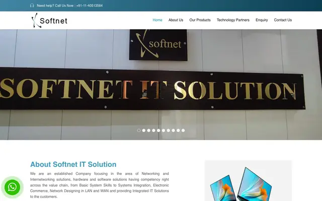 Softnet IT Solution website