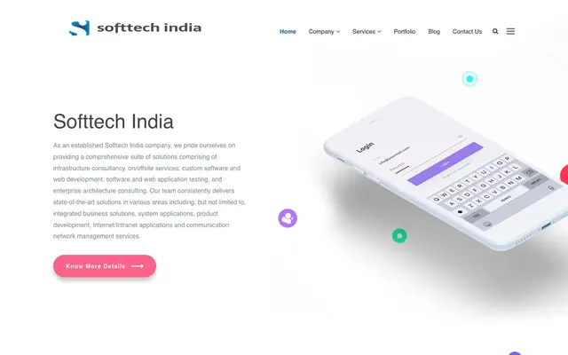 Softtech India website