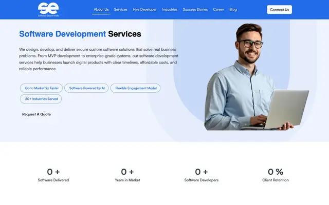 Software Experts India - #1 Software Development Company in India website