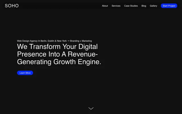 SOHO Creative Group website