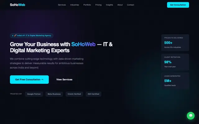 Sohoweb website