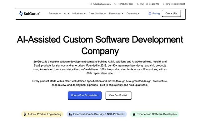 SolGuruz website