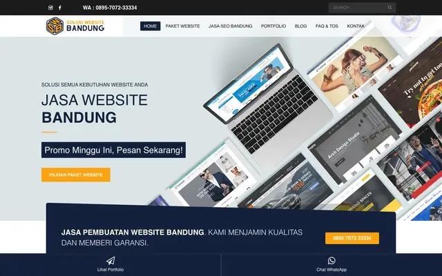 Jasa Pembuatan Website Bandung & Optimasi Halaman 1 website