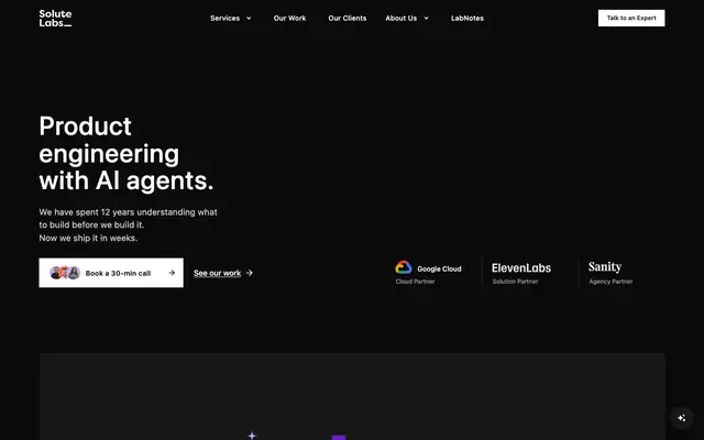 SoluteLabs website