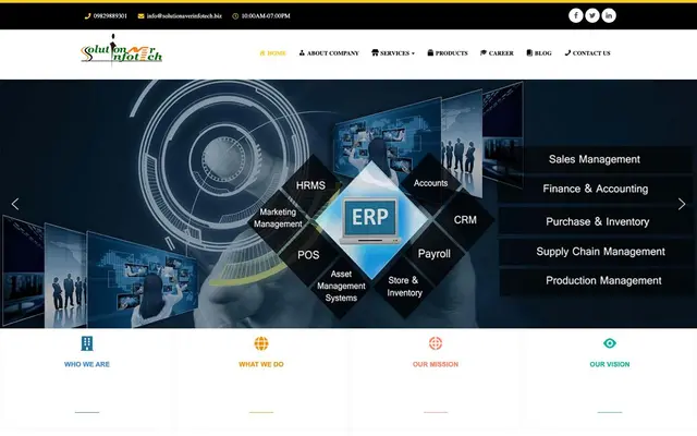 SolutionAverInfotech Pvt. Ltd website