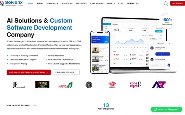 Solverix Technologies Private Limited website