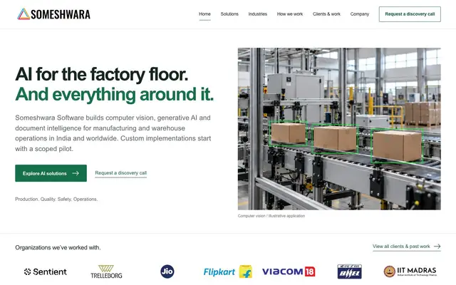 Someshwara Software website