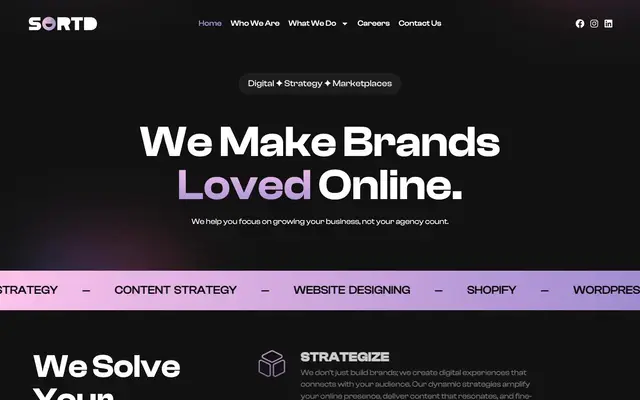 SORTD website