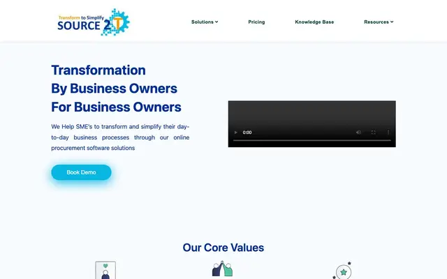 Source2T Private Ltd. website