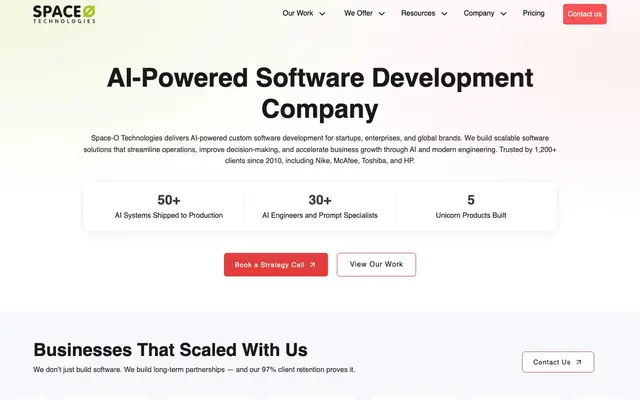 Space-O Technologies website