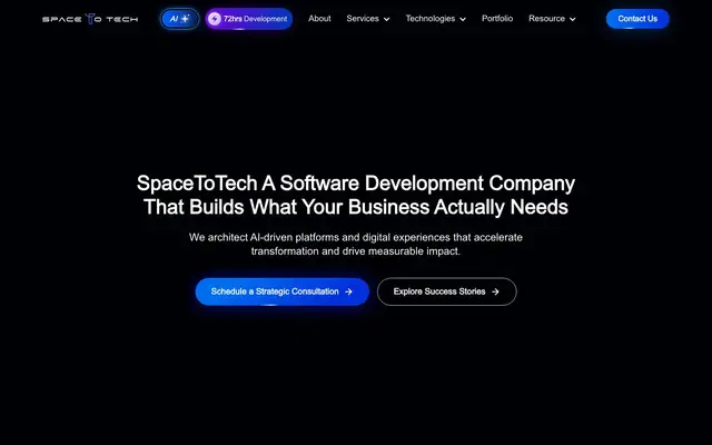 Space to Tech Technology website