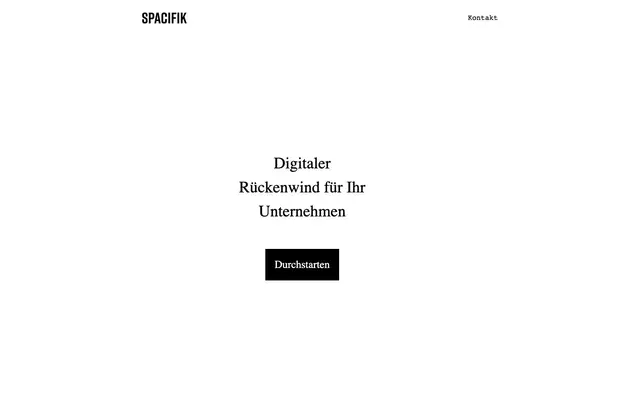 Spacifik Webagentur website