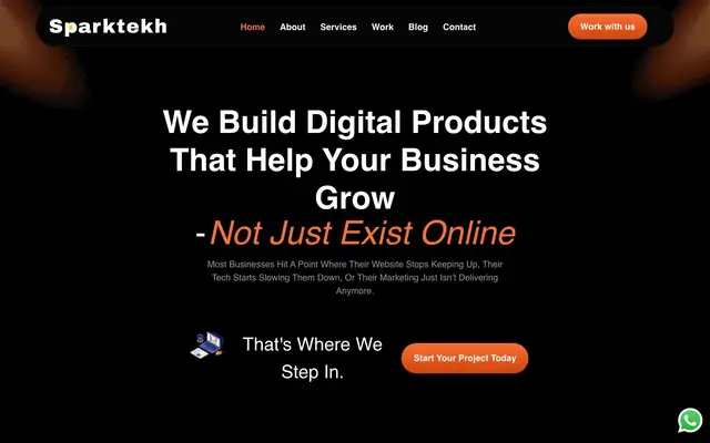 SparkTekh website