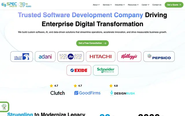 SPEC INDIA website