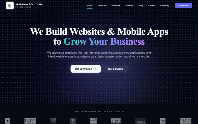 SPESHWAY SOLUTIONS PRIVATE LIMITED website