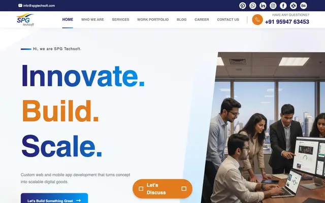 SPG Techsoft website