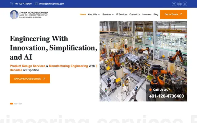 Sphinx Worldbiz Limited website