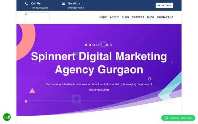 Spinnert Digital Agency website