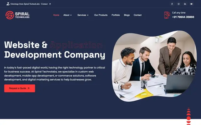Spiral TechnoLabs Pvt. Ltd. website