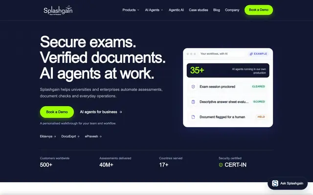 Splashgain Technology Solutions Pvt. Ltd. website