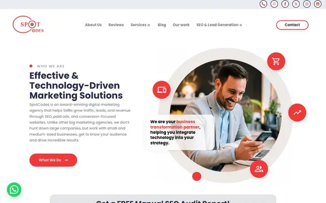 SpotCodes Technologies website