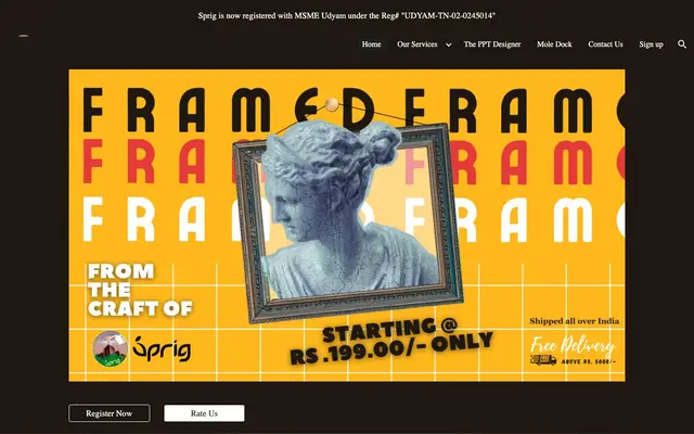 Sprig website