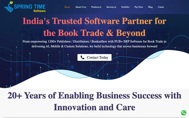 Spring Time Software Solutions Pvt. Ltd. website