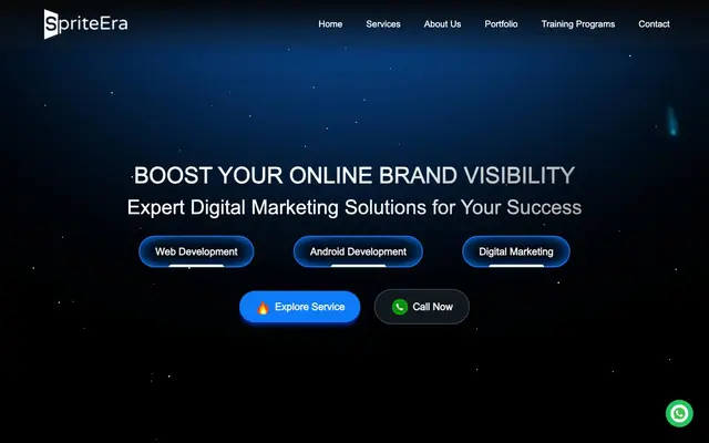 SpriteEra IT Solutions Pvt. Ltd. (Dwarka Branch) website