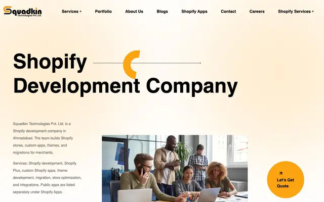 Squadkin Technologies website