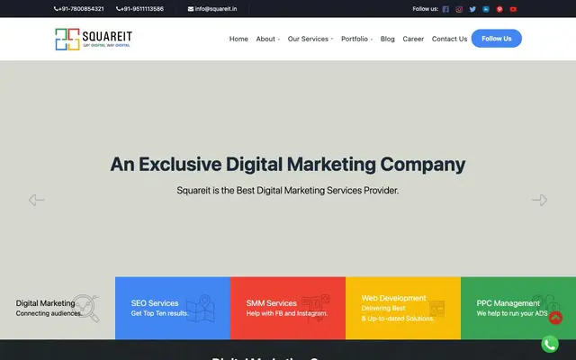 Squareit Solutions website