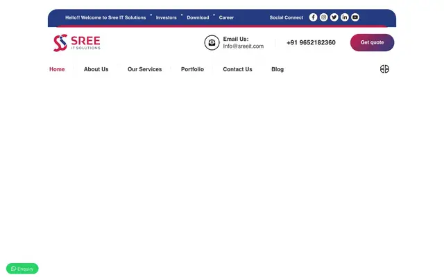 Sree IT Solutions website