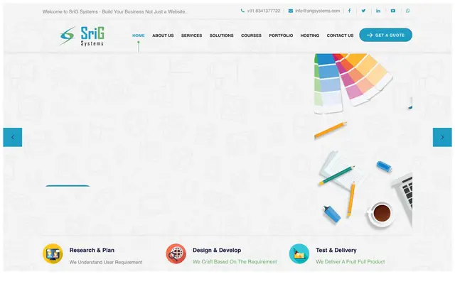 SriG Systems website