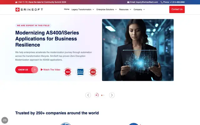 Srinsoft Technologies website