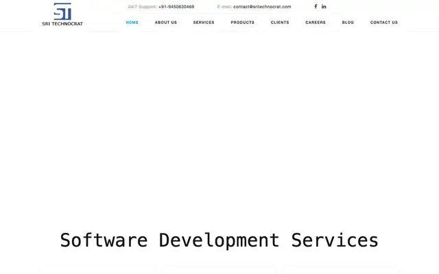 Sri Technocrat - Software and Website Development Company website
