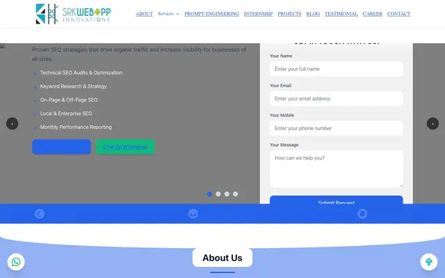 Srkwebapp Innovations LLP website