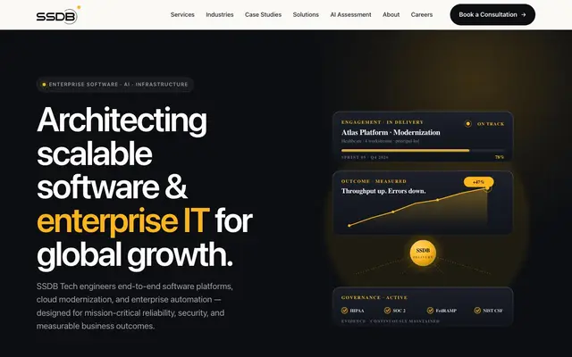 SSDB (Software services delivery & beyond) website
