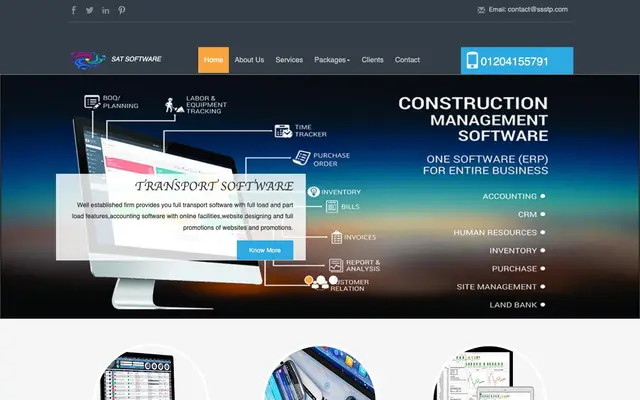 SAT SOFTWARE SOLUTIONS website