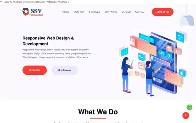 SSV Technologies website