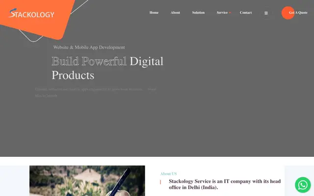 Stackology Services Pvt Ltd website