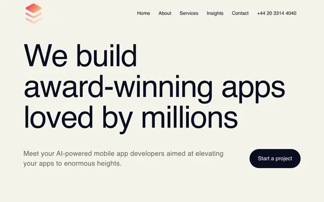 Stakk App Developers website