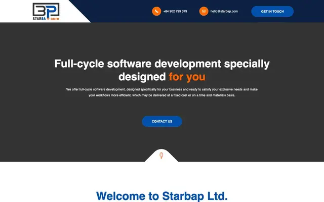 StarBap Technology Company website