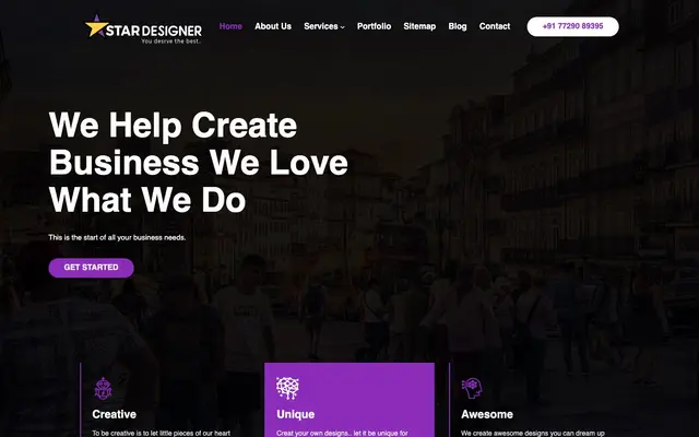 Star Designer website