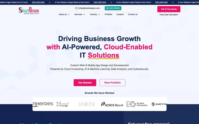 START DESIGNS website