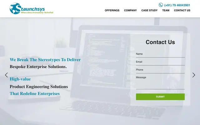 Staunchsys IT Services Pvt. Ltd. website