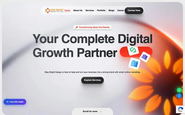 Stay Bright Design Pvt Ltd website