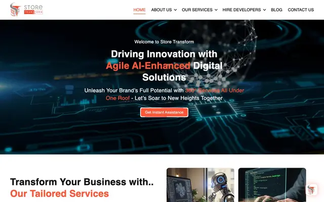 Store Transform website