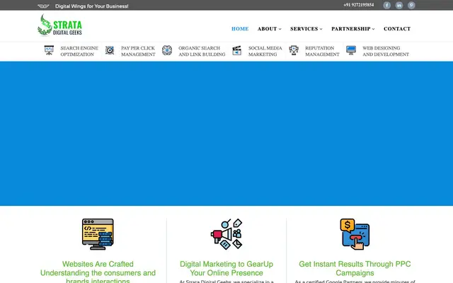 Strata Digital Geeks website