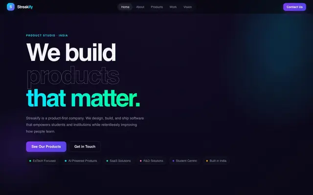 Streakify website